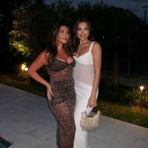 White Maxi Dress Mesh Drop Waist